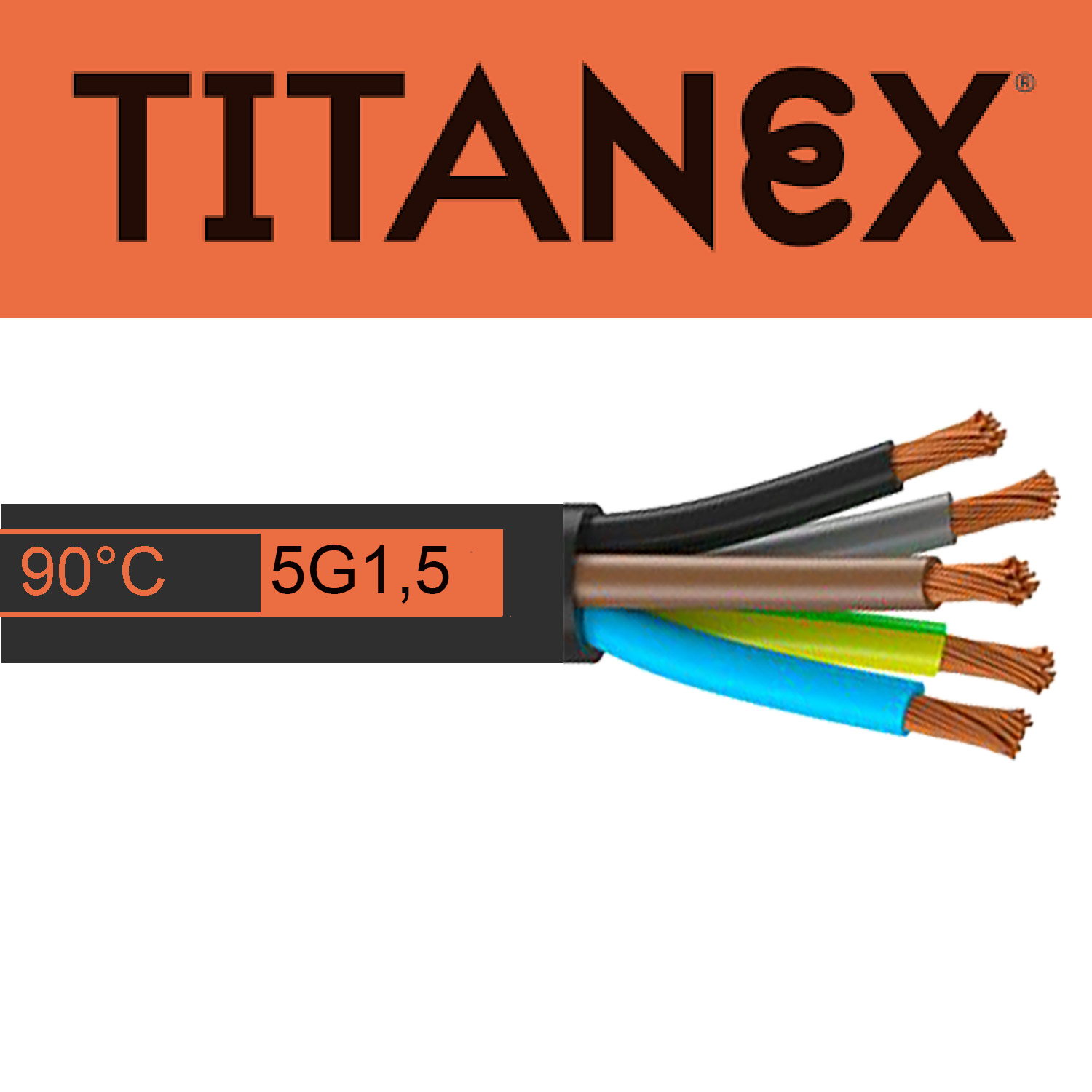 124180 H07RN-F TITANEX® 5G1,5 mm²